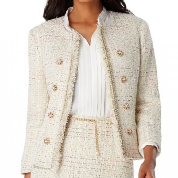 cream boucle jacket